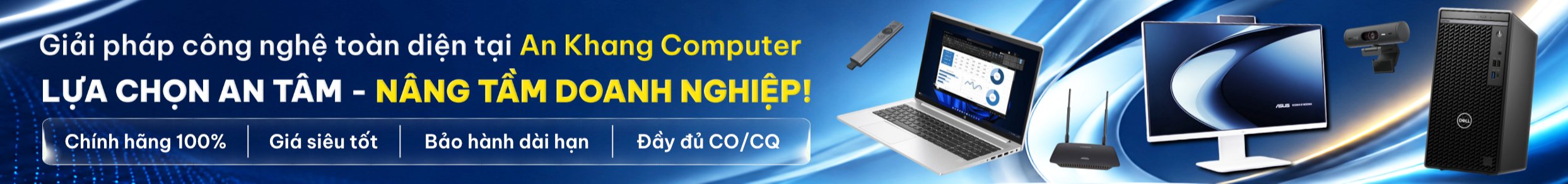 Banner dài dưới slide