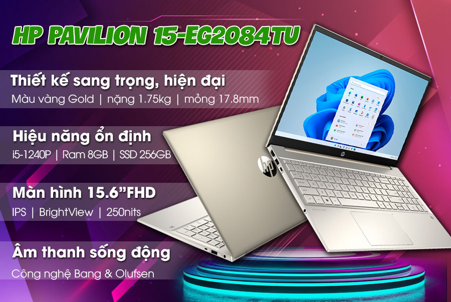 Laptop HP 14-ep0112TU 8C5L1PA - Laptop văn phòng giá tốt