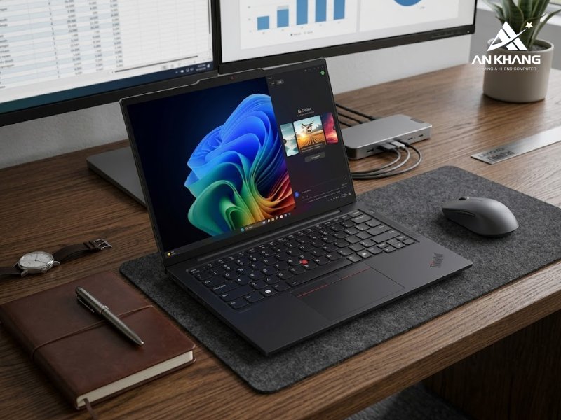 Trang bị màn hình 14 inch WUXGA sắc nét, chuẩn màu 100% sRGB của Lenovo ThinkPad T14s Gen 6