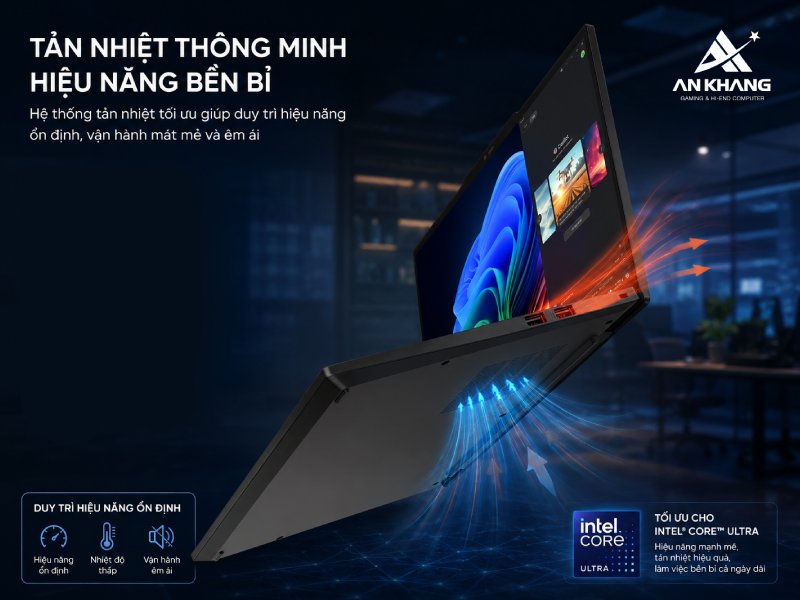 Hệ thống tản nhiệt tiên tiến trên ThinkPad T14s Gen 6