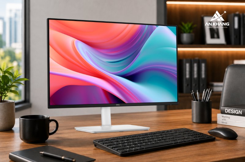Màn hình Dell 24 Plus S2425HSM trang bị loa kép với tổng công suất lên đến 6W