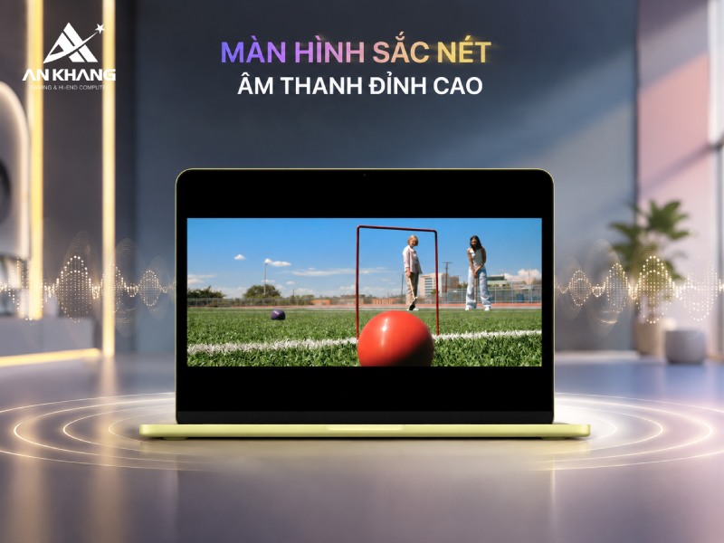 Trải nghiệm âm thanh và hình ảnh sắc nét, chân thực trên Macbook Neo 13 inch Chip A18 Pro (MHFD4SA/A)