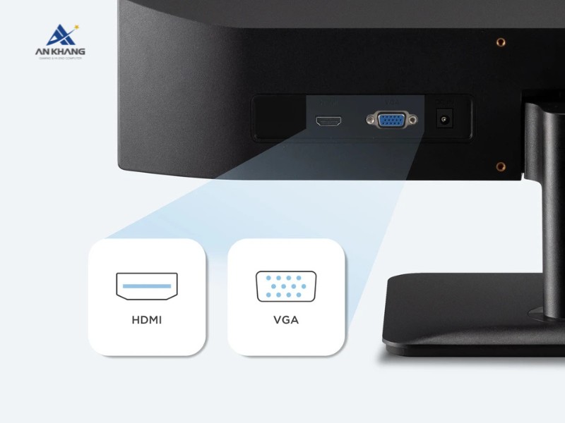 Màn hình ViewSonic VA2432-H-2 trang bị cổng HDMI và cổng VGA