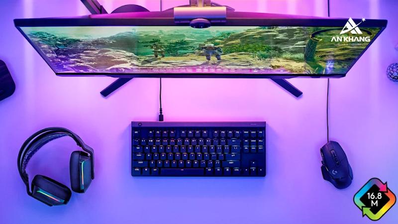 Bàn phím Gaming Logitech G515 TKL Black (920-012912) với kết nối có dây 1.8m