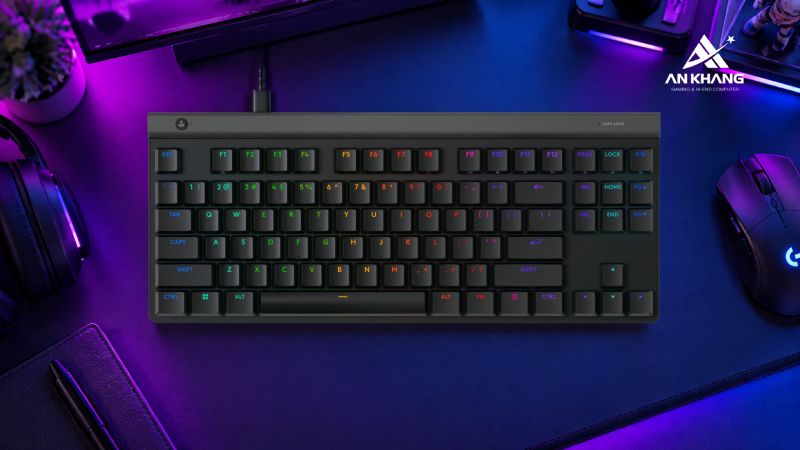 Bàn phím Gaming Logitech G515 TKL Black (920-012912) thiết kế nhỏ gọn, phản hồi nhanh, tùy biến dễ dàng