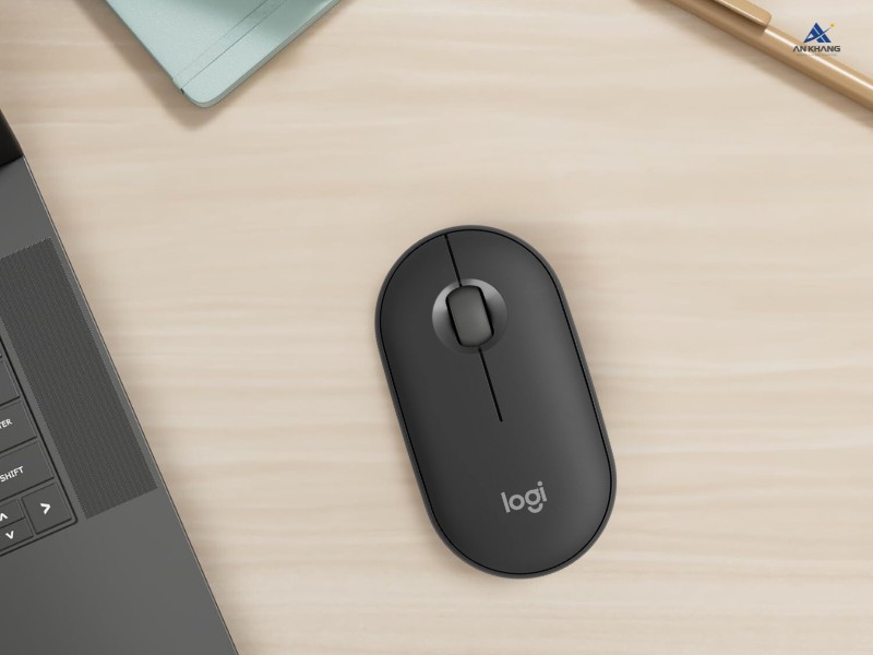 Chuột Logitech Pebble 2 M350s Bluetooth Graphite (Đen) - Chuột không dây đa năng, bền bỉ