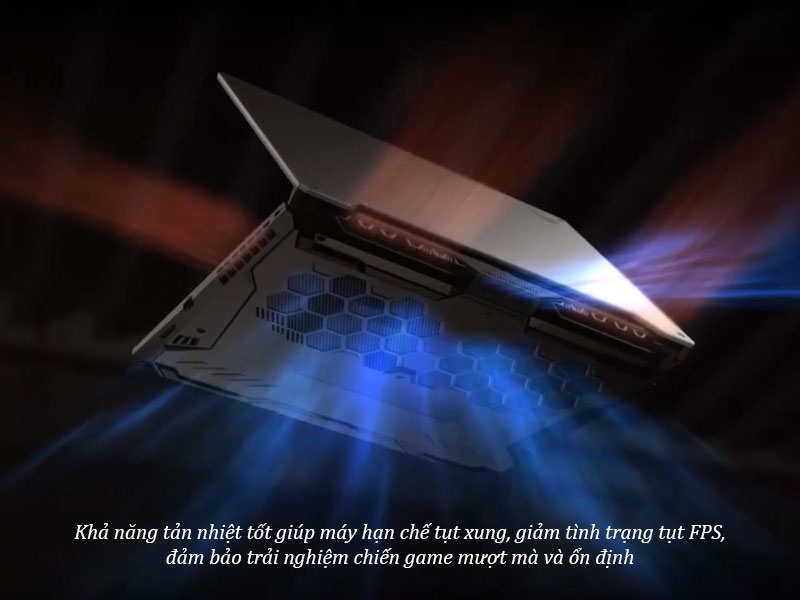 Khả năng tản nhiệt tối ưu trên laptop ASUS TUF Gaming A15 FA506