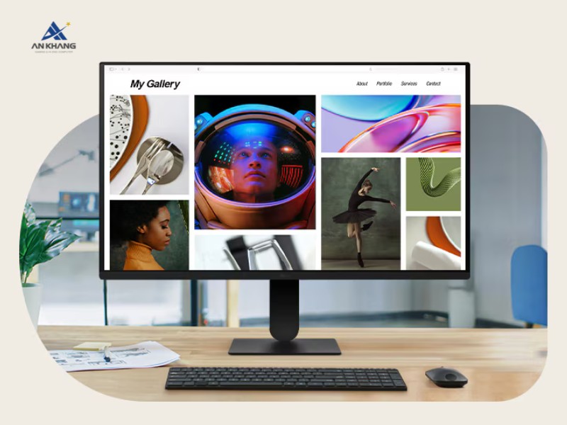 Màn hình LCD LG 24U411A-B.ATVQ đa năng cho công việc văn phòng và giải trí hàng ngày