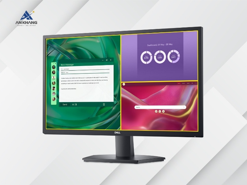 Dell SE2725H với thiết kế viền mỏng 3 cạnh hiện đại