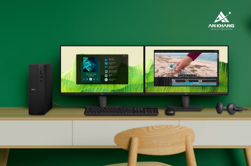M&aacute;y t&iacute;nh để b&agrave;n Dell Slim ECS1250 71092471 trang bị hệ thống kết nối to&agrave;n diện, tương th&iacute;ch mọi thiết bị ngoại vi