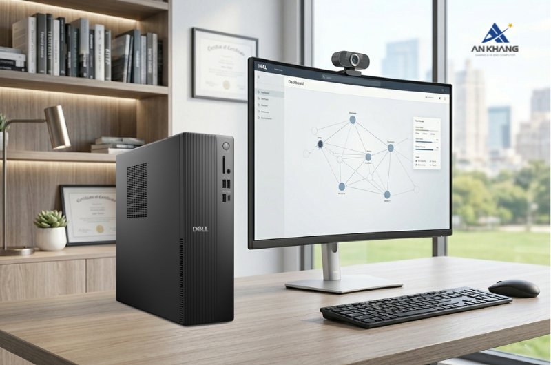 M&aacute;y t&iacute;nh để b&agrave;n Dell Slim ECS1250 71092471 với thiết kế Slim nhỏ gọn, dễ d&agrave;ng bố tr&iacute;