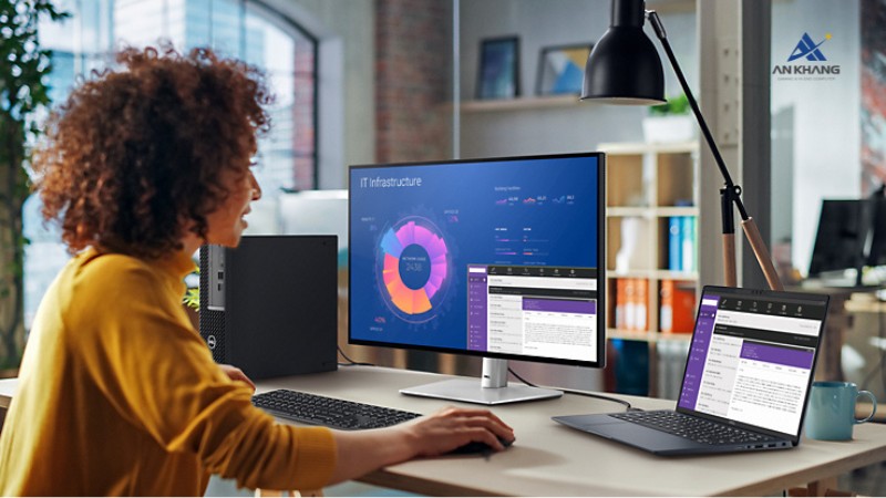 Màn hình Dell UltraSharp U2724DE trang bị nhiều tính năng thông minh hỗ trợ đa nhiệm