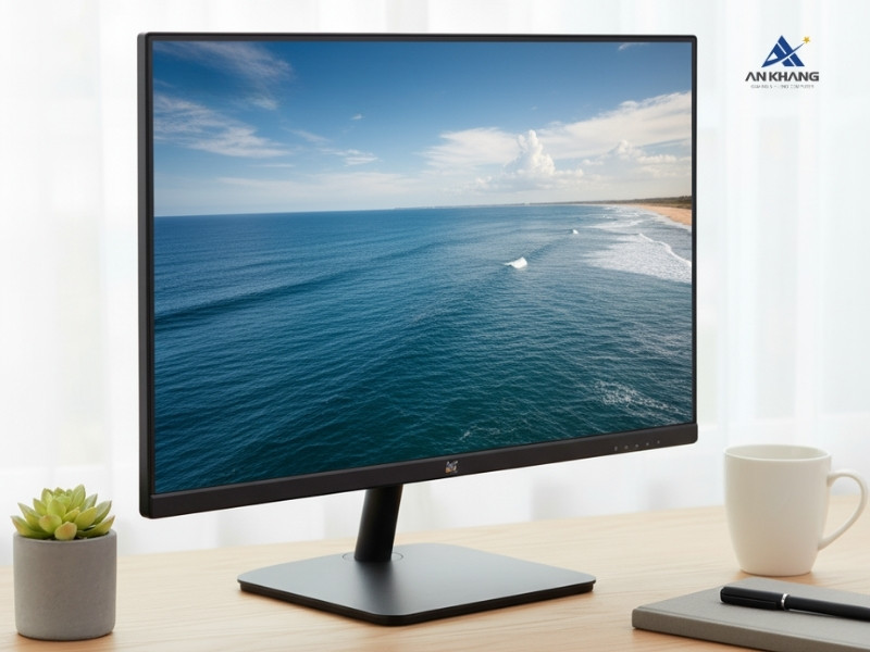 Màn hình LCD ViewSonic VA2432A-H thiết kế viền mỏng 3 cạnh hiện đại
