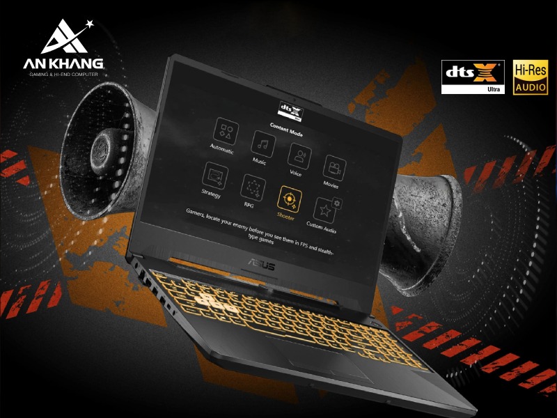Laptop ASUS TUF Gaming A15 FA506NCG-HN390W cung cấp âm thanh rõ ràng, sống động