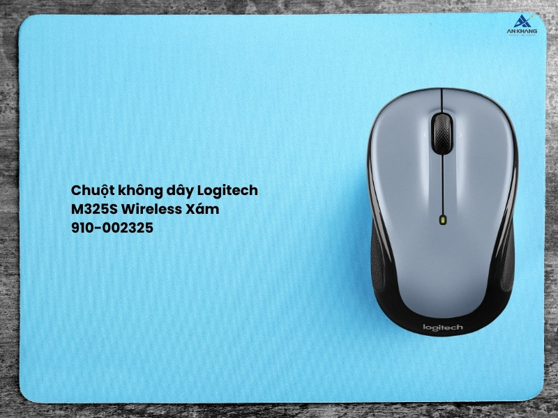 Chuột không dây Logitech M325S Wireless Xám 910-002325 - Chuột không dây nhỏ gọn, bền bỉ