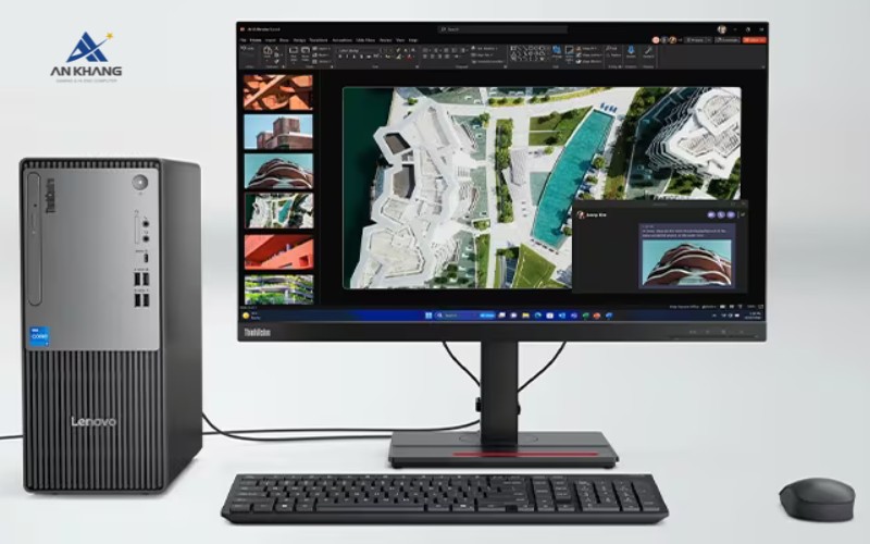 M&aacute;y t&iacute;nh để b&agrave;n Lenovo ThinkCentre neo 50t Gen 5 12UB0004VA  bảo mật to&agrave;n diện theo chuẩn doanh nghiệp