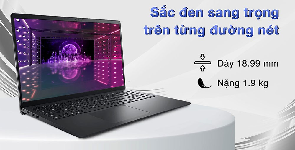 Dell Inspiron 3520 có thiết kế hiện đại, trẻ trung, độ bền vượt trội, lại gọn nhẹ, dễ mang theo đi học, đi làm, đi công tác