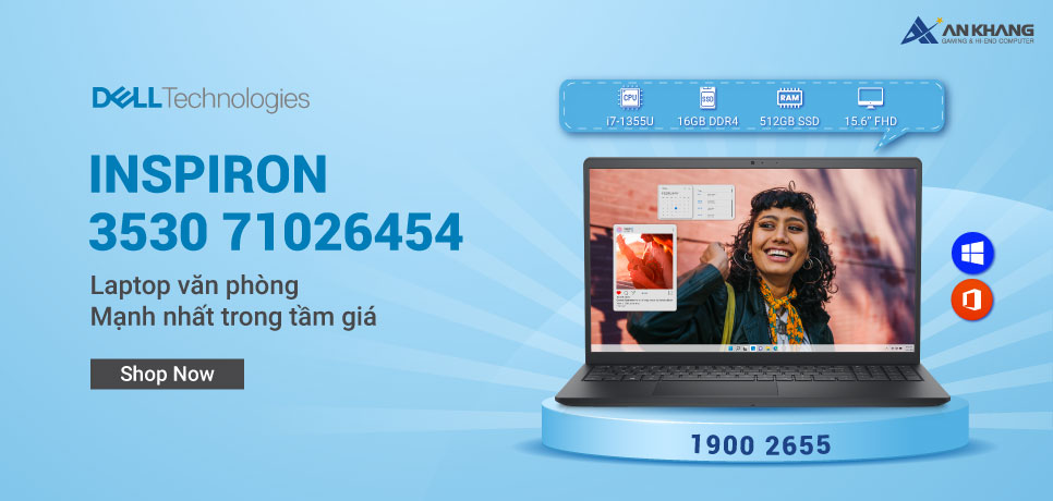 Laptop Dell Inspiron 3530 71026454 - laptop văn phòng mạnh nhất trong tầm giá