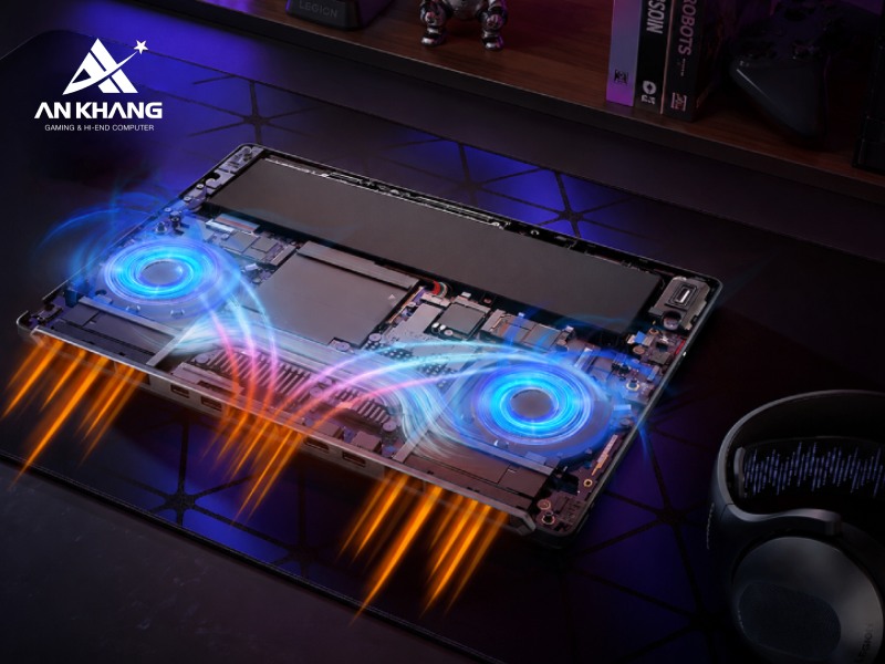 Lenovo Legion 5 15AHP11 đem lại sự m&aacute;t mẻ v&agrave; hiệu quả trong mọi t&aacute;c vụ với hệ thống tản nhiệt Legion ColdFront: Hyper