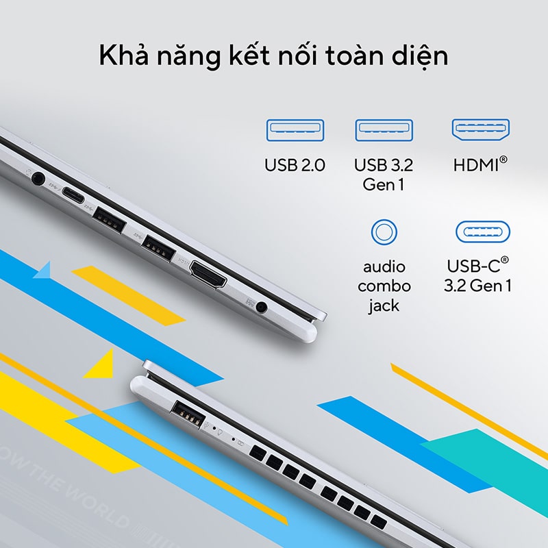 Asus Vivobook 14 OLED A1405ZA-KM264W - Kết nối