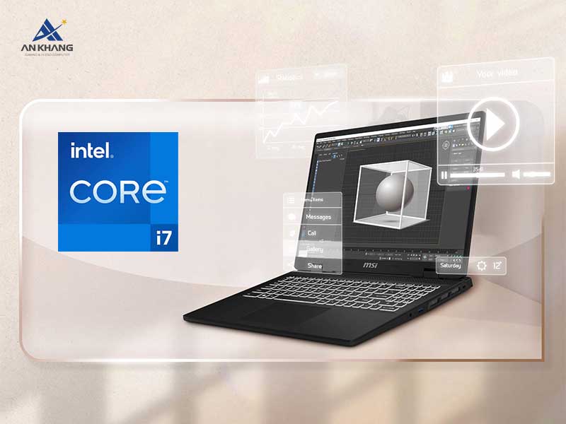 Laptop MSI Creator M16 HX C14VFG 040VN sở hữu sức mạnh ngang với một workstation