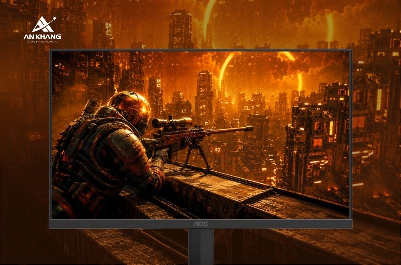 Màn hình Gaming AOC 27G11ZE2/74 đạt độ phủ màu sRGB 123% , DCI-P3 92% và độ sai lệch màu Delta E < 2