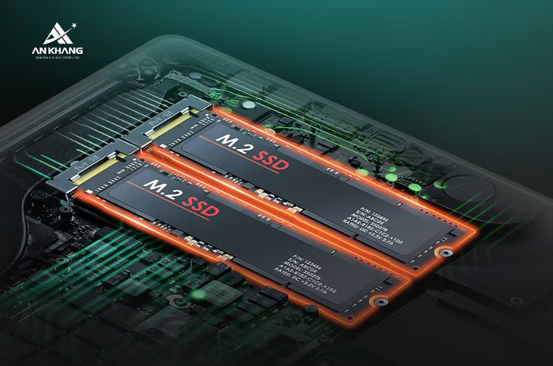 Laptop LG gram Book 15U50U-G.AV55A5 sở hữu khe M.2 SSD kép dễ dàng nâng cấp