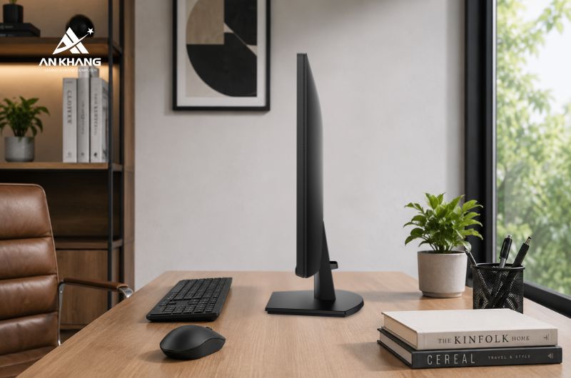 Màn hình Dell SE2726H với thiết kế gọn gàng, linh hoạt, dễ dàng bố trí