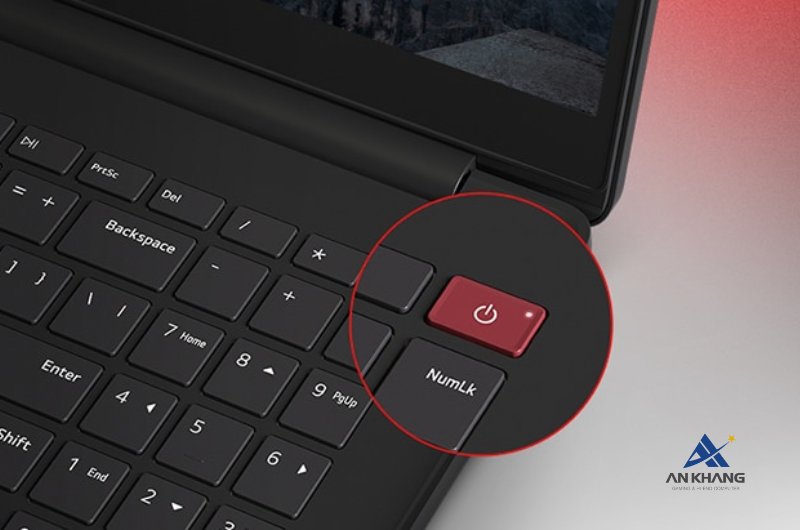 Laptop LG gram Book 15U50U-G.AV55A5 giữ nút nguồn đỏ đặc trưng