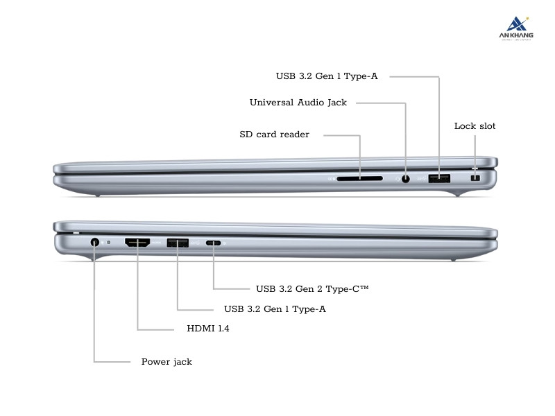 Dell Inspiron 5640 71053723 trang bị hệ thống cổng kết nối đa dạng