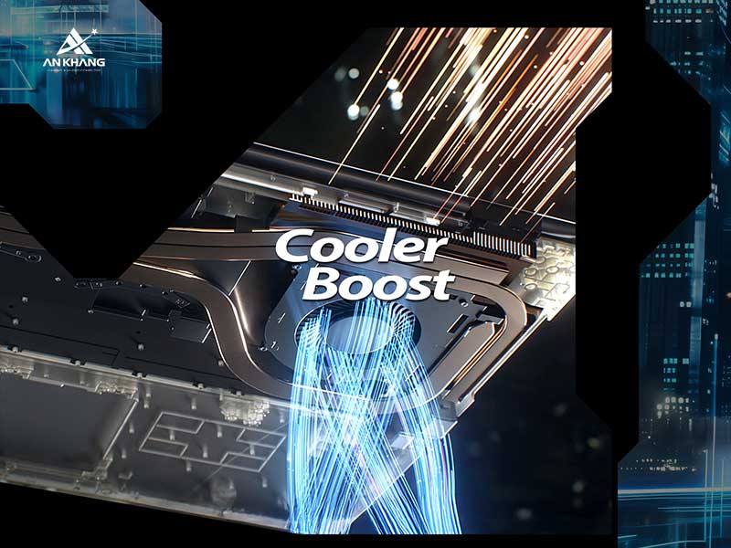 Laptop gaming MSI Cyborg 15 B13WFKG-658VN trang bị tản nhiệt Cooler Boost hiện đại