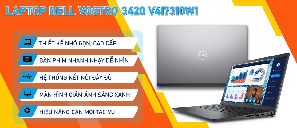 Laptop Dell Vostro 3420 V4I7310W1 - Sang, khỏe, bền, đa tác dụng