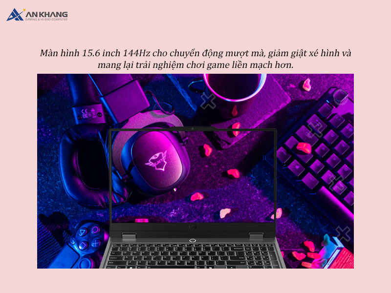 Lenovo LOQ 15ARP9 83JC00LVVN được trang bị màn hình 15.6 inch Full HD 144Hz, tối ưu cho trải nghiệm gaming