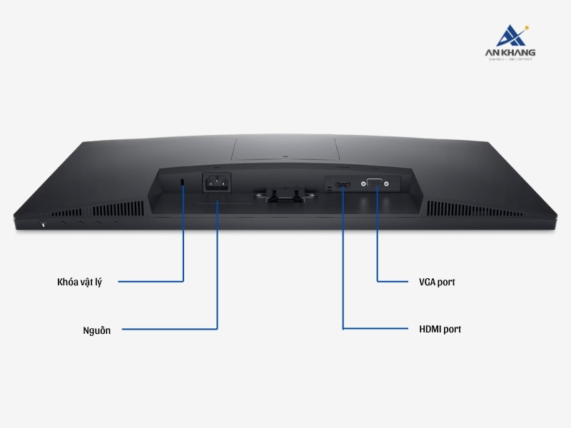 Màn hình Dell E2423HN trang bị 2 cổng kết nối VGA và HDMI