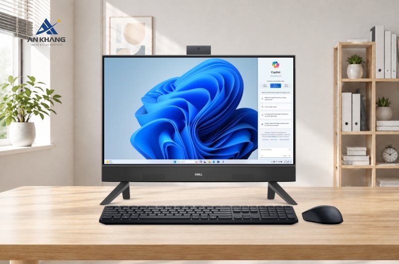 Máy tính để bàn Dell 24 All in One EC24250 DR93T66 trang bị sẵn Windows 11 và Office bản quyền
