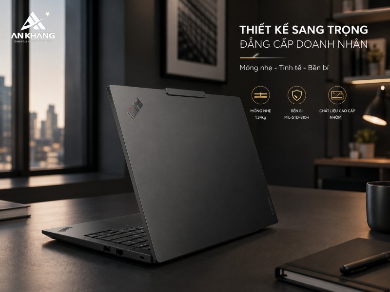 Laptop Lenovo ThinkPad E14 Gen 7 21T90029VN mang thiết kế chuyên nghiệp và bền bỉ
