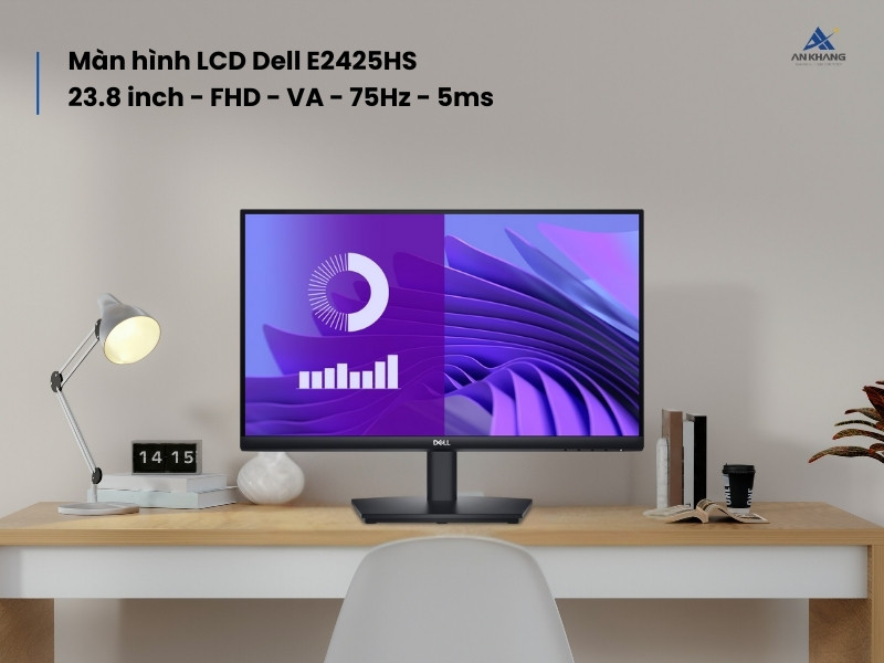 Màn hình LCD Dell E2425HS (23.8 inch - FHD - VA - 75Hz) - Màn hình văn phòng chất lượng, giá tốt