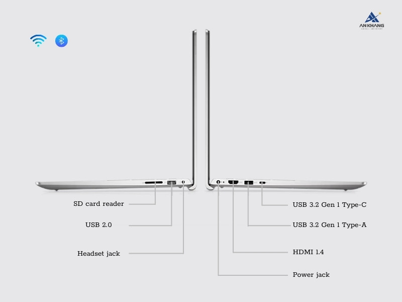 Laptop Dell Inspiron 15 3530 71053721 cung cấp một hệ thống cổng kết nối đa dạng