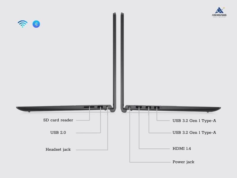 Dell Inspiron 3520 71049019 được trang bị đầy đủ cổng kết nối