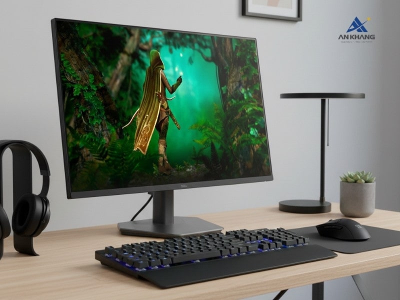 M&agrave;n h&igrave;nh Dell 27 SE2725HG kết nối cơ bản cho nhu cầu phổ th&ocirc;ng