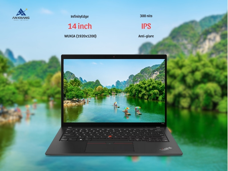 Lenovo ThinkPad T14s Gen 4 21F600A9VA với màn hình sắc nét, giảm đau mỏi mắt