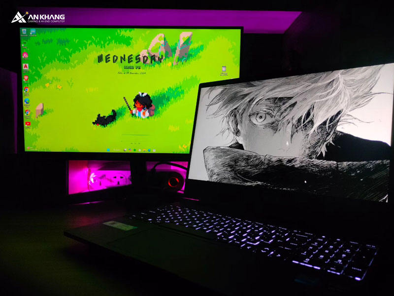 HP Victus 15-fa2732TX B85LPPA được trang bị màn hình Full HD sắc nét với tần số quét 144Hz