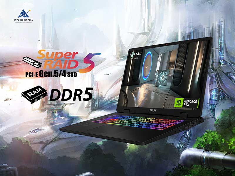 MSI Crosshair 16 HX AI D2XWFKG-035VN trang bị bộ nhớ và lưu trữ lớn