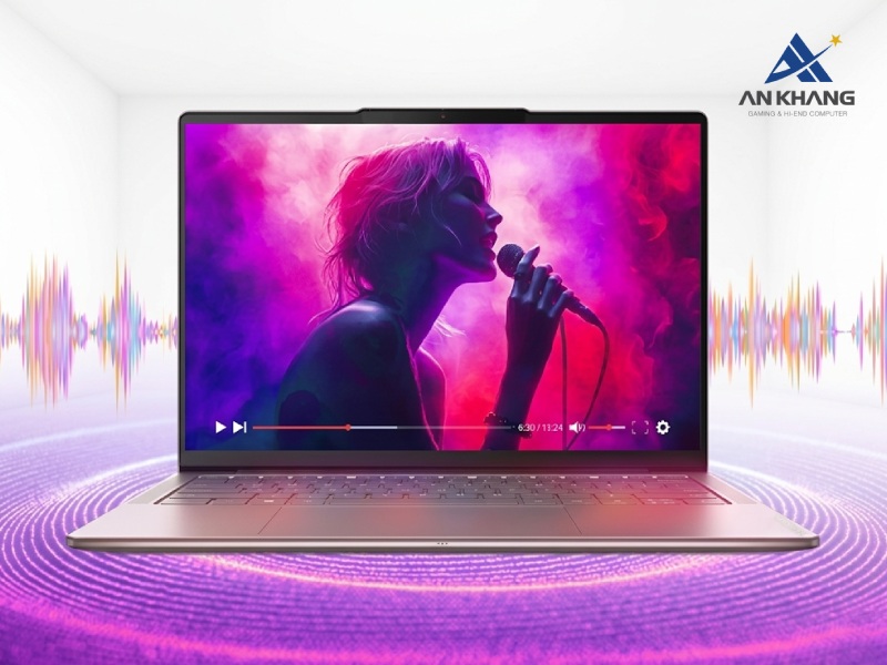 Hệ thống bốn loa nâng tầm trải nghiệm giải trí trên Lenovo Yoga Slim 7 14ILL10 83JX00D5VN