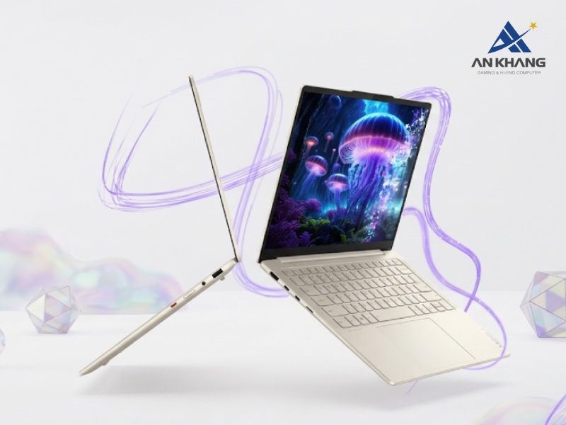 Lenovo Yoga Slim 7 14ILL10 83JX00D5VN là chiếc laptop văn phòng mang thiết kế mỏng nhẹ và sang trọng trong từng chi tiết
