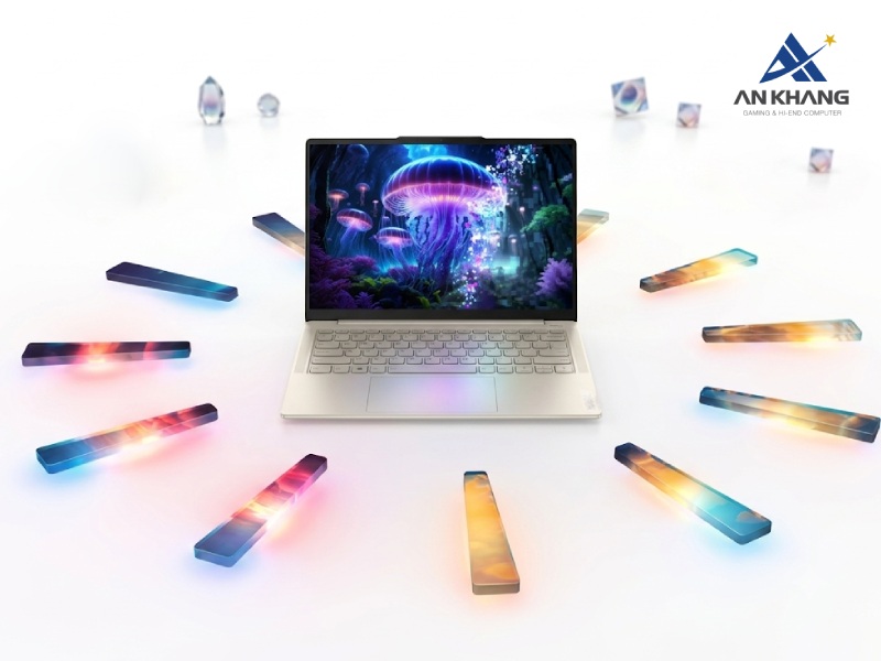 Laptop Lenovo Yoga Slim 7 14ILL10 83JX00D5VN được trang bị viên pin với thời lượng sử dụng bền bỉ