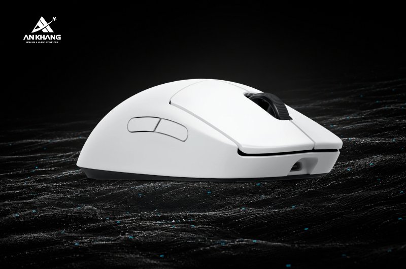 Chuột gaming không dây Logitech PRO 2 Lightspeed Wireless Trắng (910-007304) thiết kế đối xứng, hiệu suất siêu nhanh