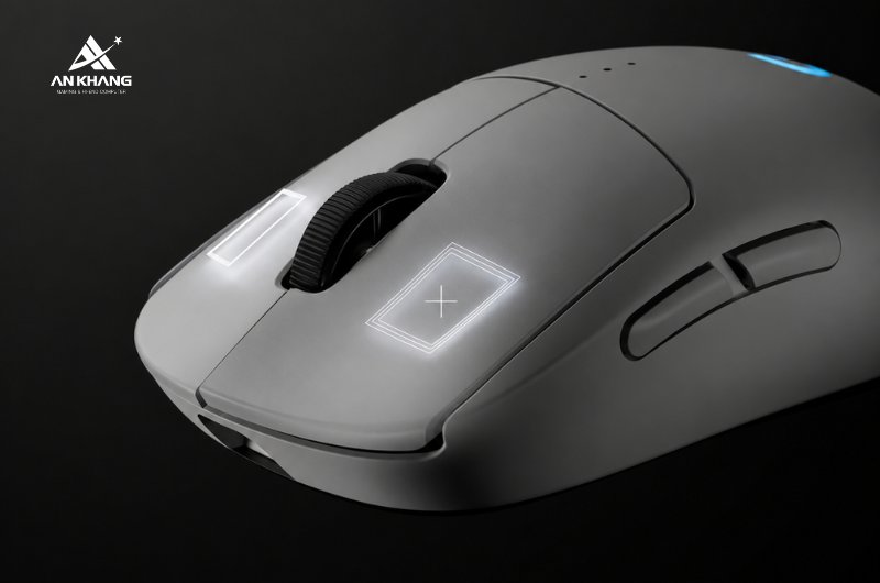 Chuột gaming không dây Logitech PRO 2 Lightspeed Wireless Trắng (910-007304) trang bị switch LIGHTFORCE lai cho phản hồi nhanh chóng, chính xác
