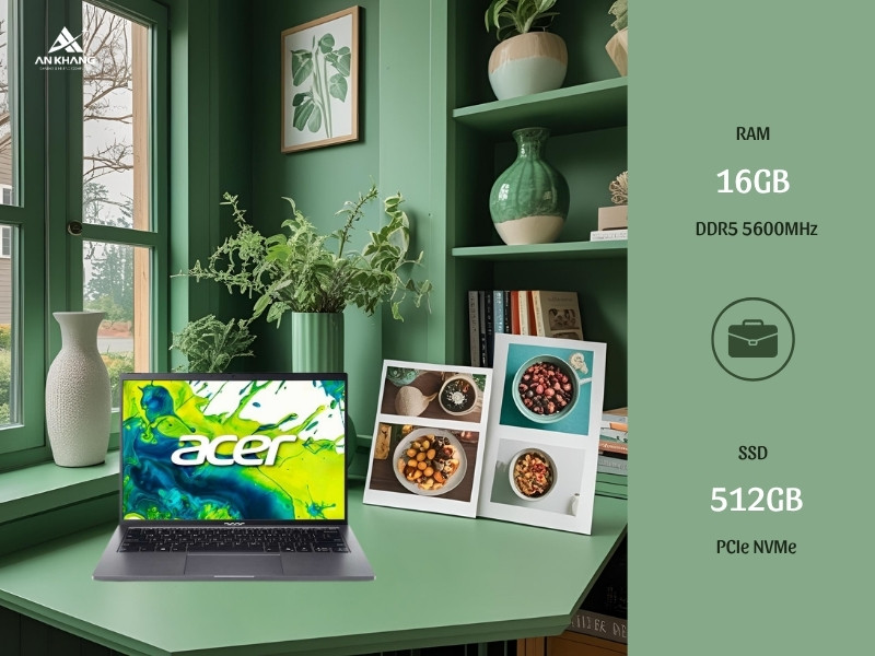 Acer Aspire Go 14 AI AG14-71M-57WR NX.JFWSV.001 với khả năng nâng cấp ấn tượng