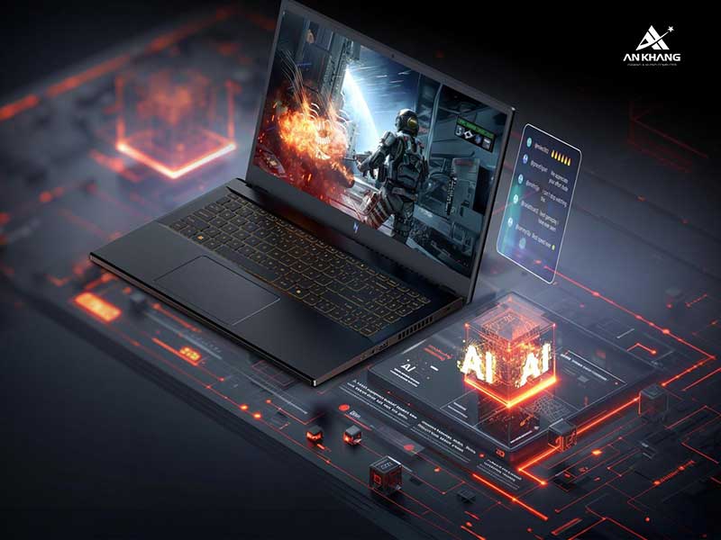 Acer Gaming Nitro V 15 ProPanel ANV15-52-59AA NH.QZ9SV.002 xử lý đồ họa nhanh chóng nhờ AI